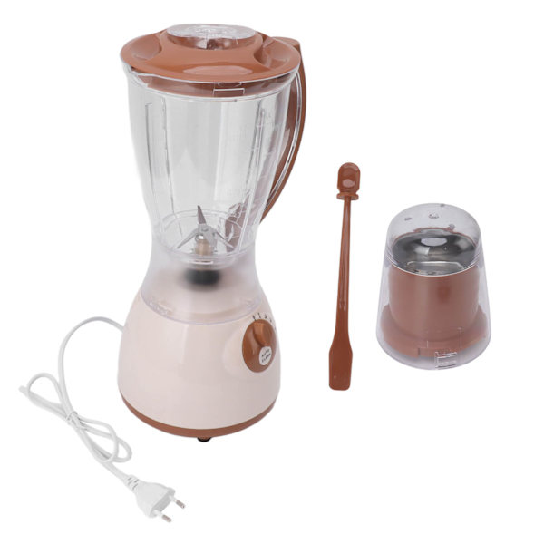 450W Bordblender Sorbet Frugt Grøntsag Elektrisk Madmixer til Hjem Køkken EU-stik 220V Brun