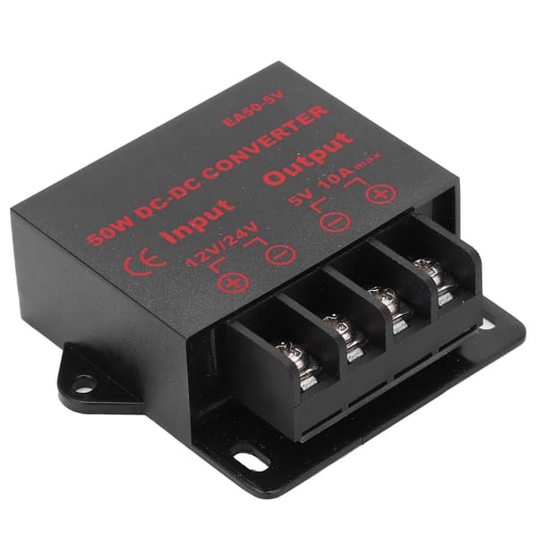 Strømomformeradapter DC 24V 12V til 5V 10A Spenningsregulator for Motoropptaker EA50‑5V