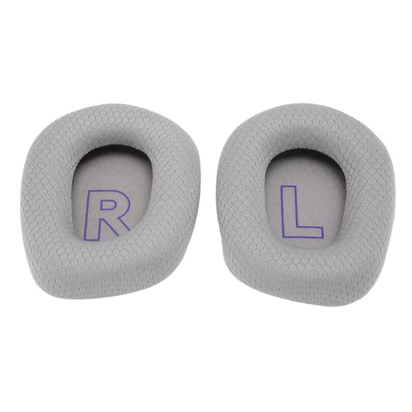 Ear Pads Cushions Breathable Comfortable Elastic Replacement Ear Pads for Logitech G733 Headphones Silver Grey