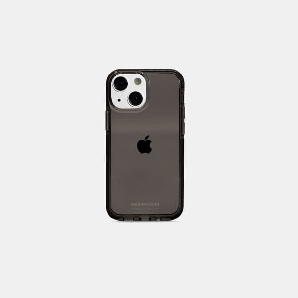 Kompatibel med iPhone 12 mini/13 mini Gennemsigtigt Cover - sort black