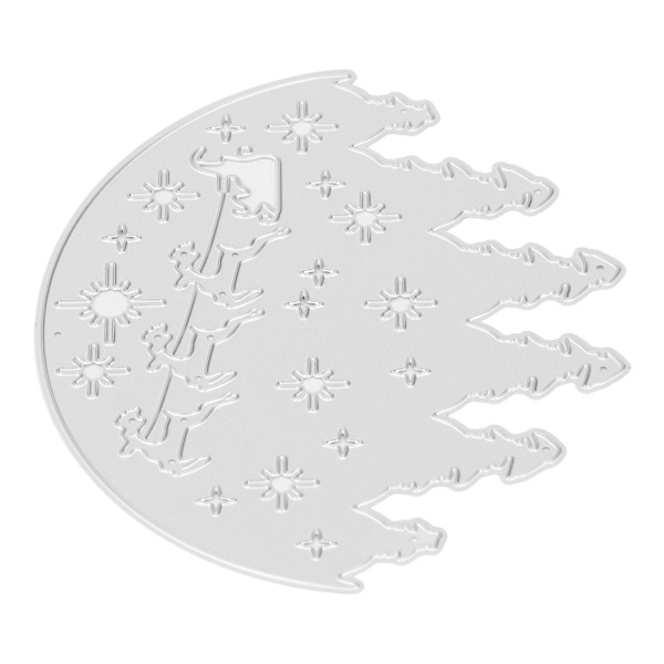 Metalstansninger Kulstofstål DIY Metalprægning Stencil Papirkunst Skabelon til Kortfremstilling Scrapbooking