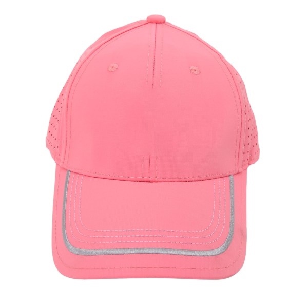 Golf Net Cap i Fuldt Bomuld - Åndbar, Solbeskyttende, Justerbar, Svedabsorberende Foring - Hat til Udendørsaktiviteter - Pink