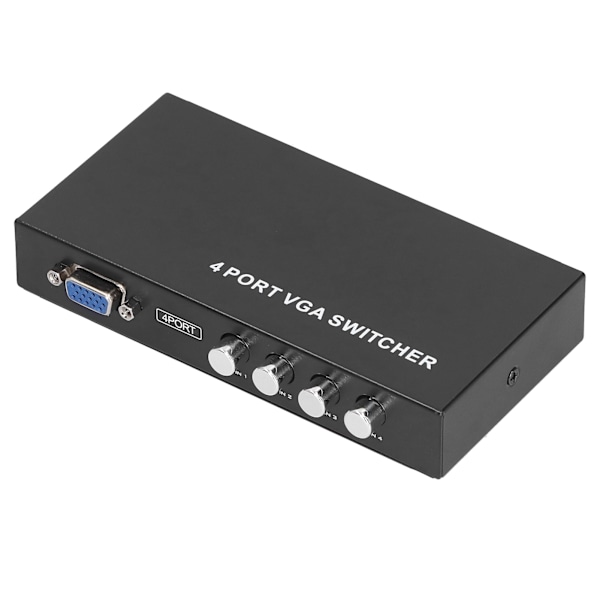 4-ports VGA-växlare SVGA-monitordelningsväxlare 4-i-1-ut för LCD-dator-TV-monitor