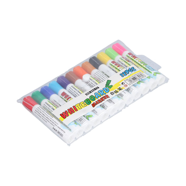 12 st Målarpennor DIY Multifunktionell Färg Whiteboardmarkör Anteckningspenna Julklapp