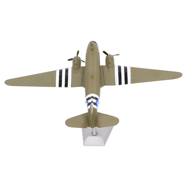 Flygplansmodell Leksak 1:100 C47 DC3 Alloy Simulated Transporter Display Model Plane