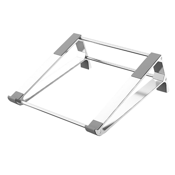 Laptopställ Ergonomisk Design Aluminiumlegering Skakfritt Mjukt Silikon Laptop Hållare för Enheter Under 17 Tum Silver One Size