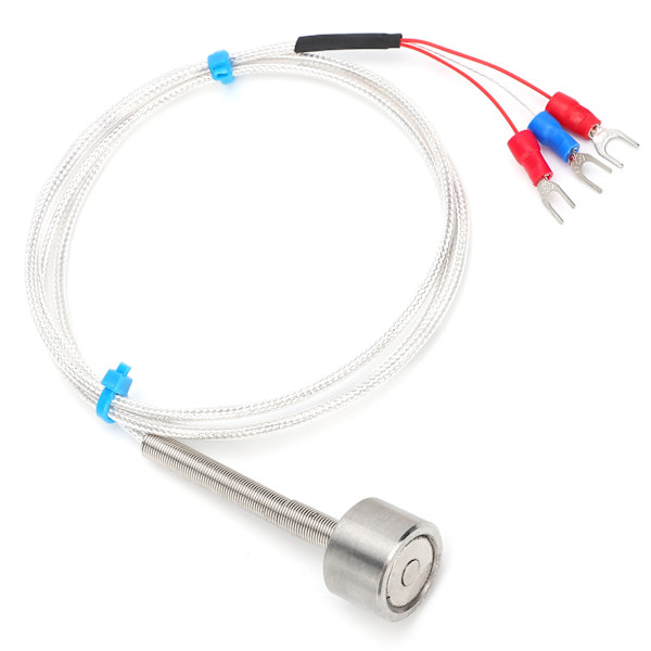 PT100 Magnetisk Temperatursensor Vanntett Adsorpsjon Termistor -60 til +150℃ (3 meter)