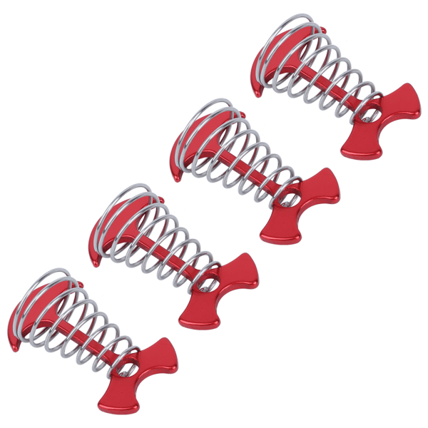 4 stk Fishbone Teltplugger Aluminiumlegering Gulv Mark Spikkrok Telt Vindrep Spenne