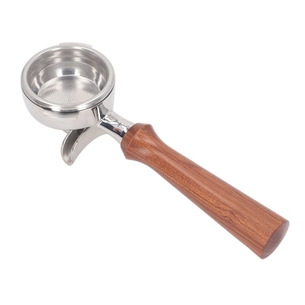 58 mm kaksinkertaiset suuttimet Portafilter Nuova kahvikoneille Ruostumattomasta teräksestä valmistettu suodatinosa Massiivinen puinen kahva F-tyyli Redwood