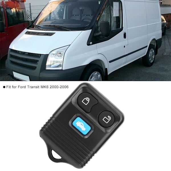 3-knapps bilnyckellös trådlös fjärrkontroll Smart Key 433Mhz Passar för Ford Transit MK6 2000-200