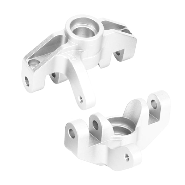 2st RC Styrkopp Professionell Aluminiumlegering Styrkopp för LOSI Hammer Rey U4 Rock Racer 1/10 RC Car Silver