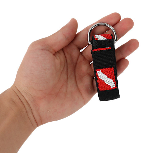 Universal Dykker Håndledsrem Hånd Lanyard Hængende Reb med Klips D-Formet Ring Udstyr