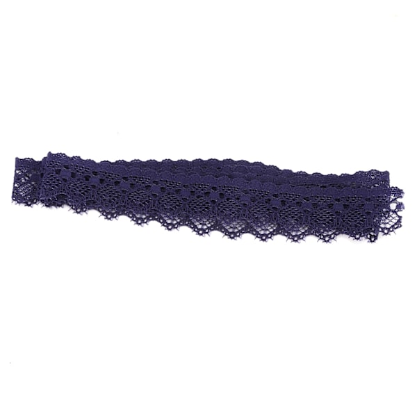 Lila Utsökt Mönster Spetsband Enkel Spetskant DIY Sömnadshantverk 10 Yards 2cm Bredd