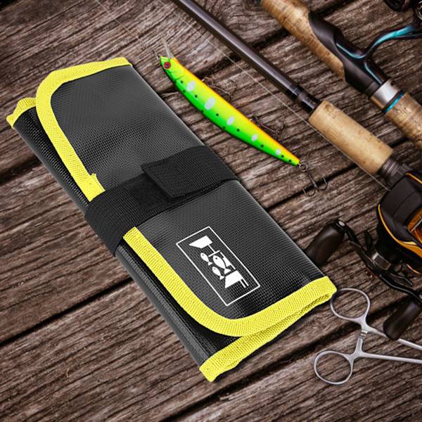 Soft Lure Jigging Jig Bag Vattentät havsfiskeutrustning Verktygstillbehör (gul)