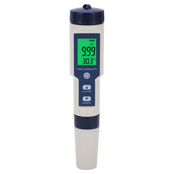 EZ‑9909SP 5 i 1 Vandkvalitetstestpen Analysator PH TDS EC SALT TEMP-måler til Akvarium