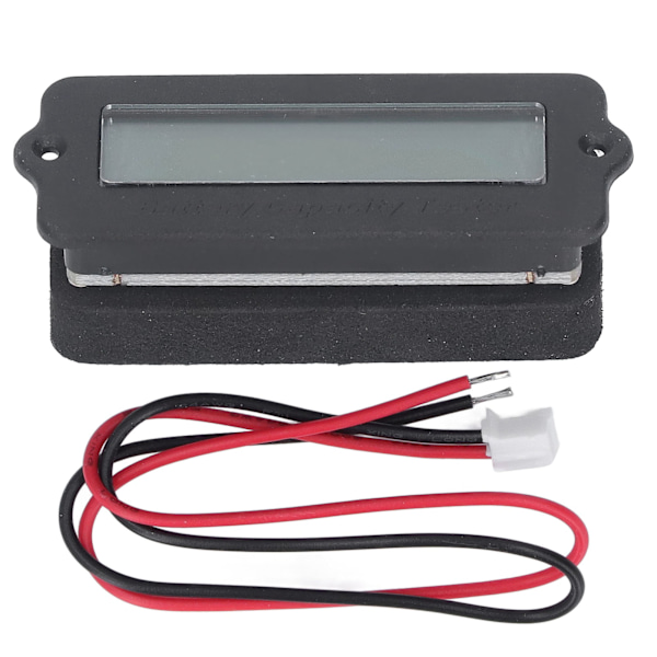 Batterimätare med bakgrundsbelysning Digital spänningsindikator Litiumbatterikapacitetsmonitor 8‑63V 4Pb