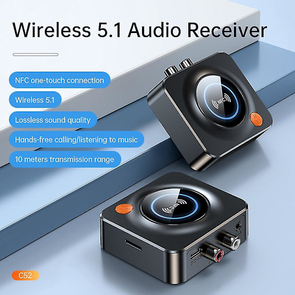 NFC Bluetooth 5.1 Modtager til Bilstereo Lyd