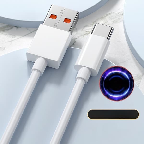 2-pack 120W USB Typ-C snabbladdningskabel kompatibel med Xiaomi, 6A högpresterande datakabel 89 2 m