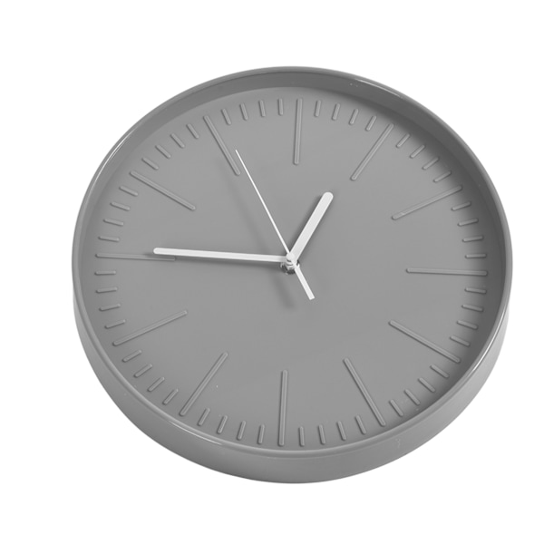 Mute Quartz Clock Väggklocka Minimalistisk Modern Plast Väggklocka för Vardagsrum SovrumGrå
