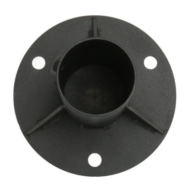 Ketjunlinkki-aita pylväs lattiaflanges pohjaflanges raskas kiinteä aita-aita betoni-kiinnitys aidan, postilaatikon, lipun pyöreiden pylväiden pitämiseen 52mm / 2.0in