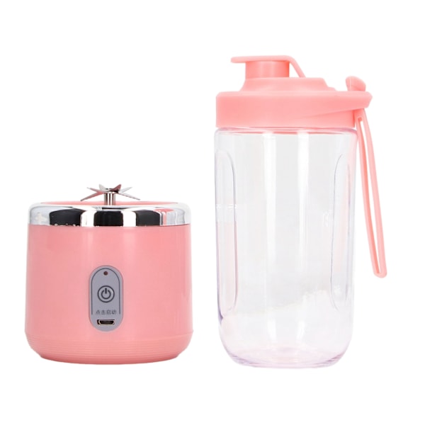 Kannettava tehosekoitin 400ml 6 terää 22000rpm 1500mAh elintarvikelaatuisen PCTG:n USB-latausmatkasekoitin hedelmille ja vihanneksille