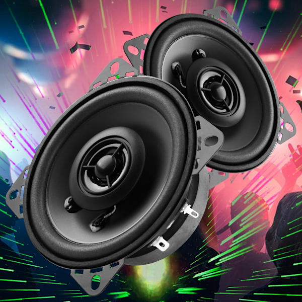 2st 4" bilhögtalare 60W bilmodifierad uppgradering koaxial ljudhögtalare