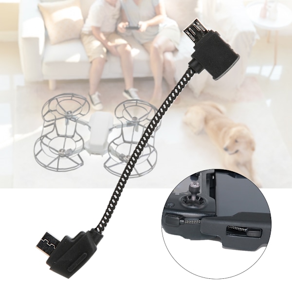 USB-kabel Anslutningskabel RC-delar Passar för MAVIC Pro Drone Fjärrkontroll Micro USB Omvänd Interface