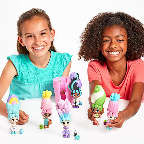 Blomkruka docka vattning kommer att blomma långt hår Rolig roman Blind Box Toy Doll