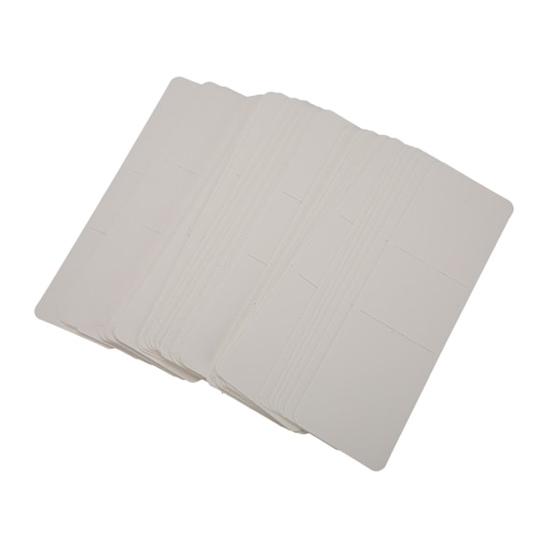 50 stk Kraft Bokmerke Ermer DIY Håndverk 15x4,5cm Bokmerkeholder Penne Ermer for Utstilling Smykker Hekling Hvit