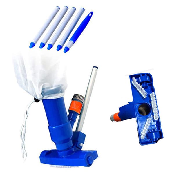 Pool Cleaning Kit Vacuum Suction Head Pool Cleaning and Scrubbing Tool EU Plug