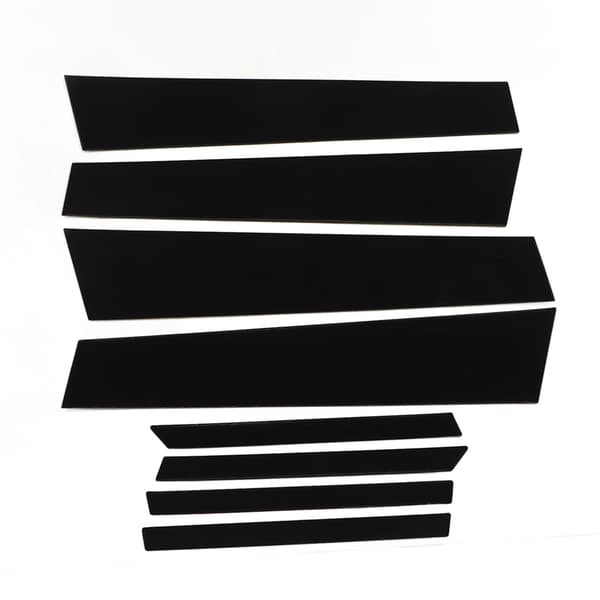 8 stk. Pillar Post Vindusdeksel PC Blank Glans Svart B-Pillar Posts Dekal Deksel Erstatning for Civic 2012‑2015