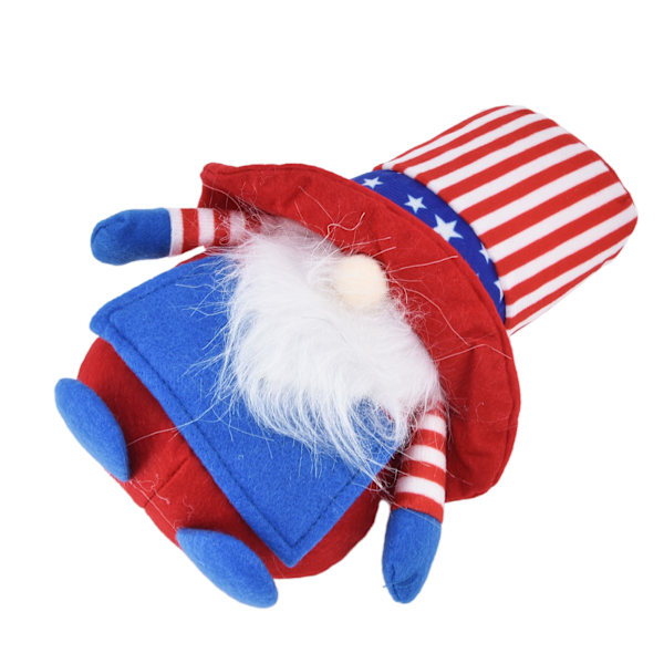 Plysch Gnome Doll Ansiktslös rund hög hatt Barn present dvärgdocka prydnad för soffa sovrum C förkläde