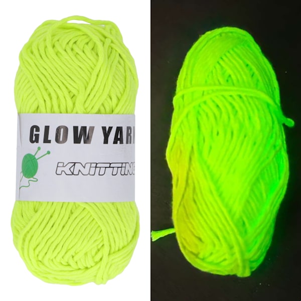 164 fot Luminous Chunky Garn Gör-det-själv polyesterväv Glow Lysande stickat garn för matta Tröja Hatt Färg 3