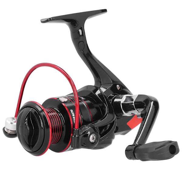 Metal Spinrulle Sea Rod Lure Stenfiskeri Long Shot Reel Tackle Sort Rød DM2000