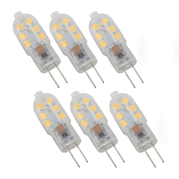 10-pak G4 2835 LED-pære Transparent LED-pære Stikkontakt Glødepære AC220V til campingvognskab Landskabspærer 2700 Varmt lys
