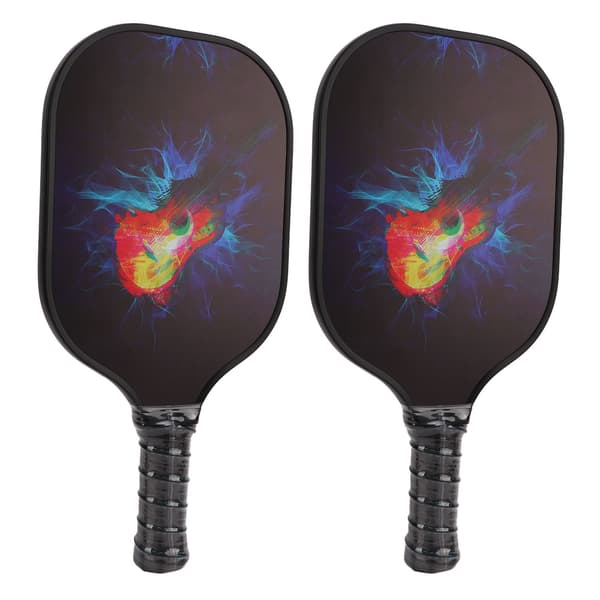 Pickleball Set 2 Racketar 4 Bollar 1 Racketväska Glasfiber PP för Utomhusträning