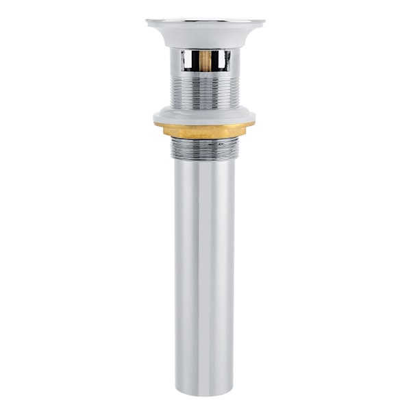 G1-1/4" mässing badrumshandfat Handfat Pop Up avloppsenhet med bräddavlopp (silverkrom)