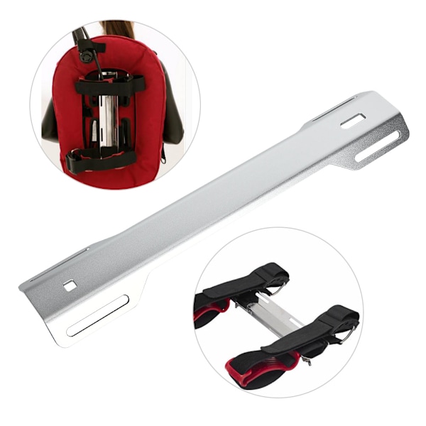 Dykketilbehør Universal Scuba Teknisk Aluminium Dykning Enkeltank Adapter til Bagplade (Sølv )