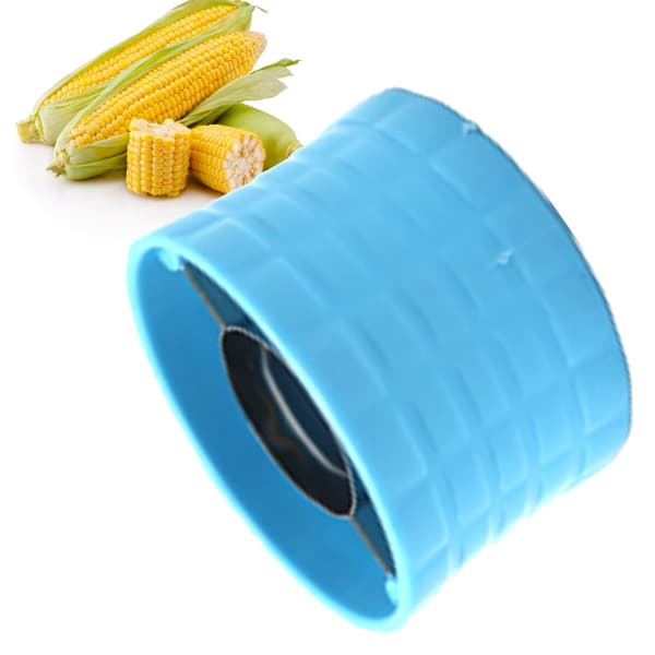 Corn Peeler 304 Stainless Steel Cob Stripper Corn Kernels Remove Tool for Home Kitchen Lake Blue