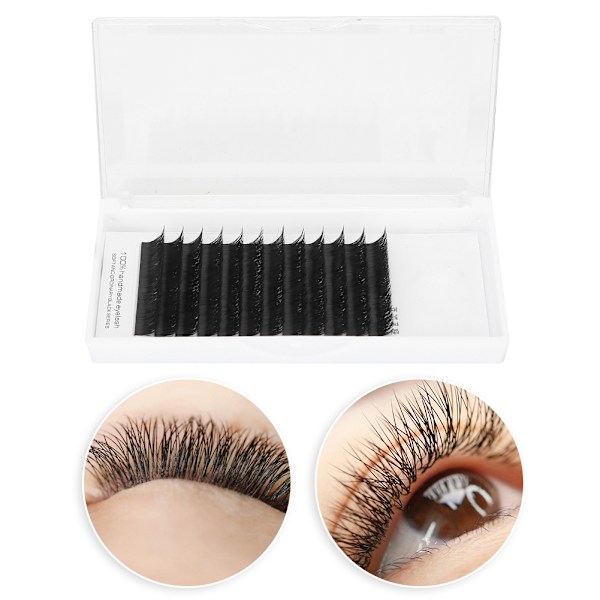 0.05mm V-shaped Dense False Eyelashes Eyelash Extension Grafting False Eyelashes (D-type)(11mm)