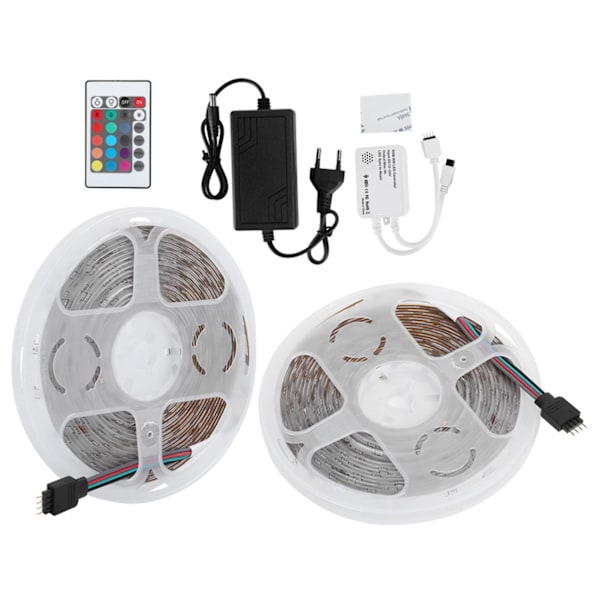 WIFI Intelligent Styring LED Strip Lys RGB Strimler Vanntette 2835 Chip Lampe Bånd for Soverom EU 100‑240V