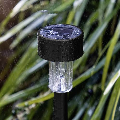 10-pak solcellelamper kompatibel med have sort black