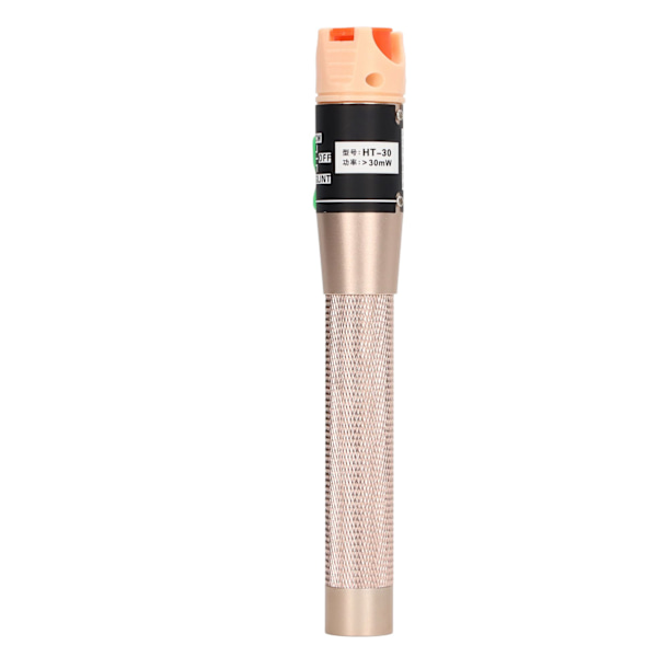 VFL Rød Lys Pen Skridsikker Håndtag Aluminium Legering Støvsikker 2,5 mm Stik Fiber Visuel Fejlfinding Guld Mere end 30mW