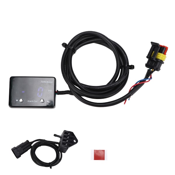 12V Racing Digital Turbo Boost Temp-måler ‑14 til 40 PSI Blå LED Universal til vakuumolietryk