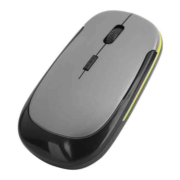 2.4G Trådløs Mus Justerbar Optisk USB-mottaker Bærbar Datamaskin Tilbehør 1600dpi Sølvgrå