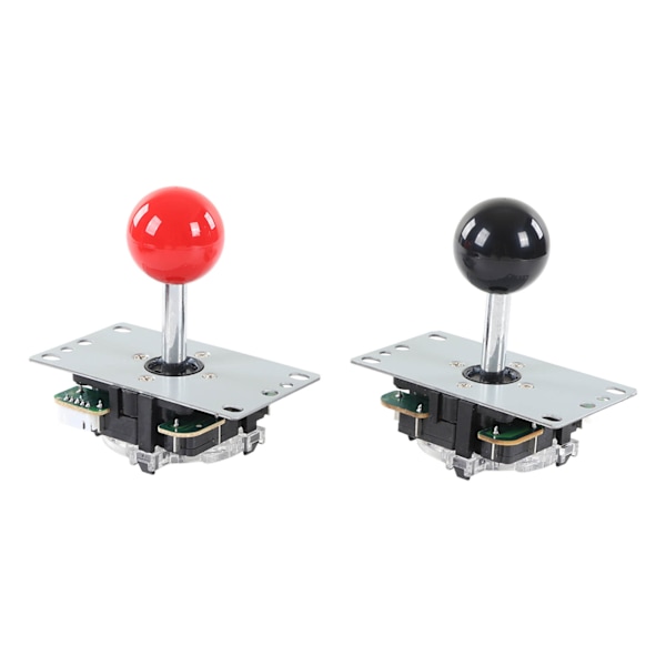 2-Spillers Arcade Spil DIY Kit med USB Computer Joystick Kredsløbskort Gamepad 30 Kassette Knapper Rød Sort