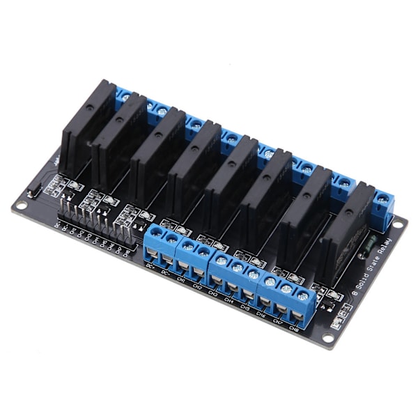 5V 8-kanals solid state relémodul med sikring, høyt nivå trigger 2A