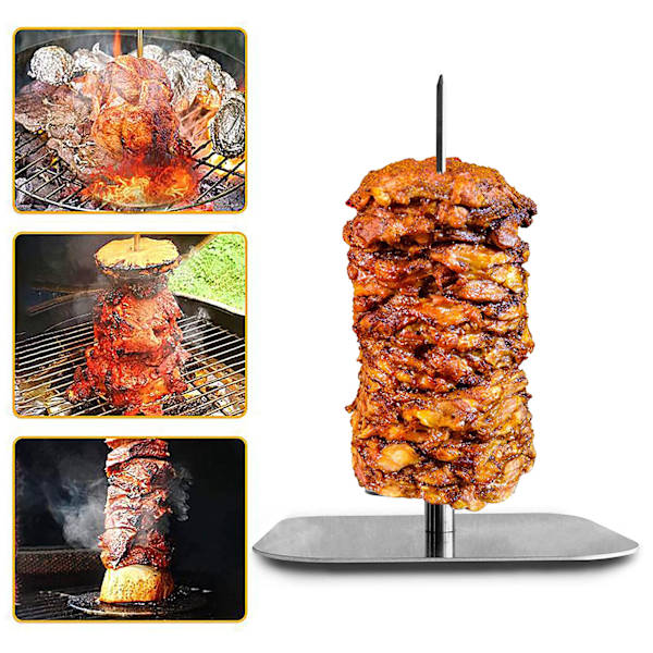 Pystygrill grillillejä varten Pystygrill teline lihalle Kokonainen kana makkara