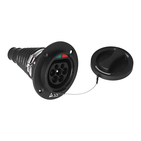 Type 2 EV Ladestikkontakt 16A Enfase IEC 62196‑2 IP54 Beskyttelse Laderadapter Trefase 480V