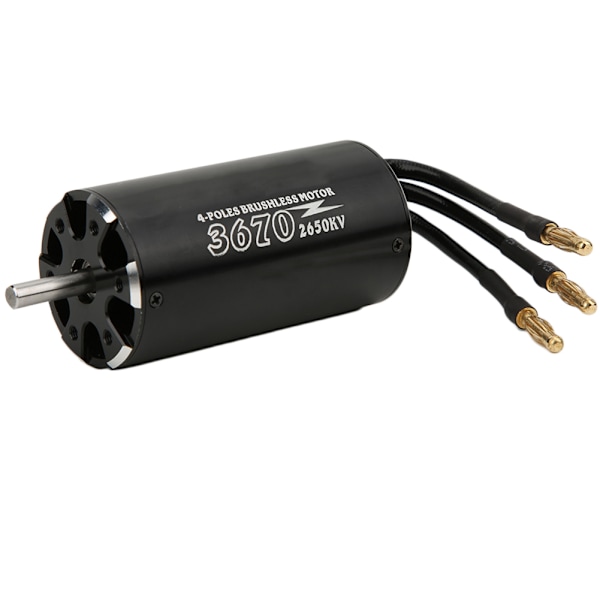 SURPASS HOBBY:n induktioton harjaton moottori musta 5,0 mm 3670 2650KV RC-veneelle